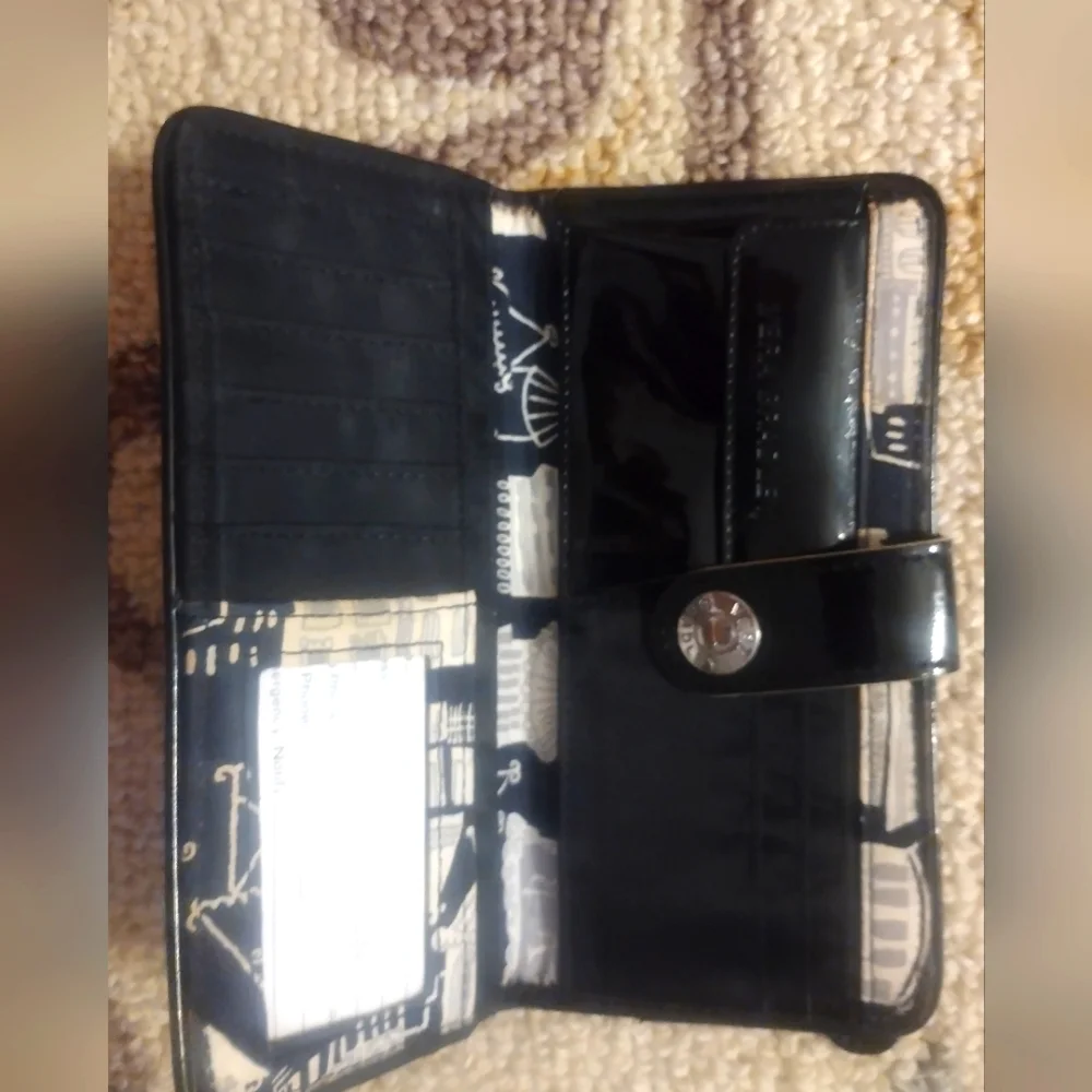 Vera Bradley Black Quilted wallet - Picture 4 of 10